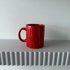 Vintage Waecherbach Spain Red Ceramic Mug